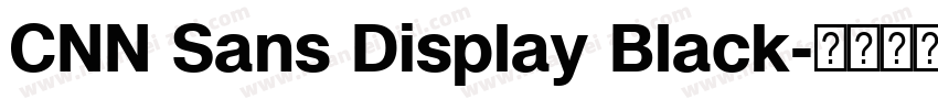 CNN Sans Display Black字体转换